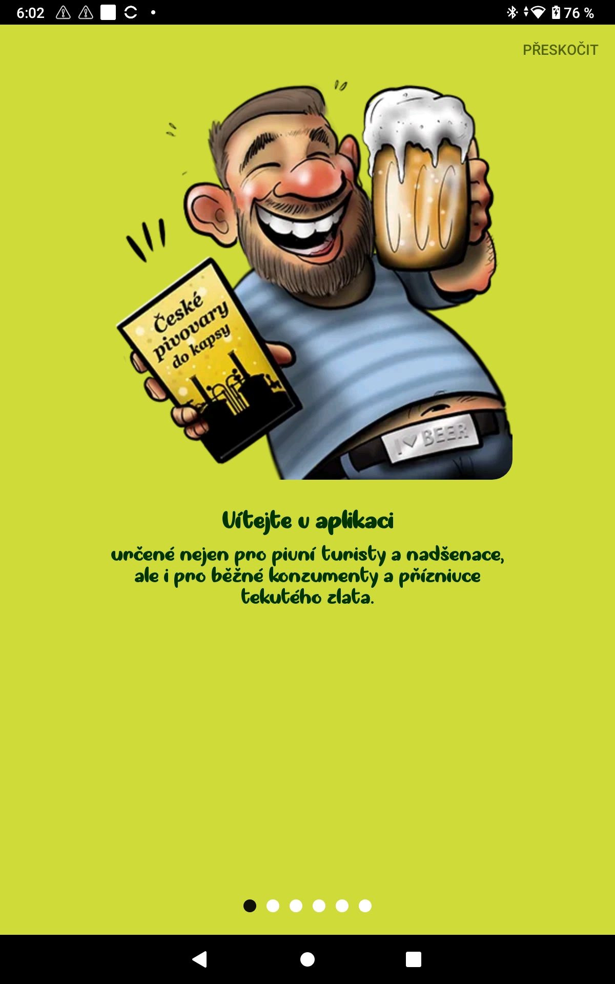 Informace o aplikaci České pivovary do kapsy